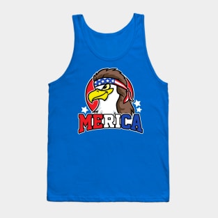 Eagle Mullet Merica 4th of July USA Tank Top